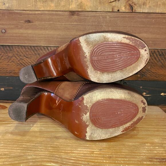 Chie Mihara Brown Leather Lace Up Oxford Platform Heel Women’sUS Size 8 / EU 39 - Picture 6 of 7